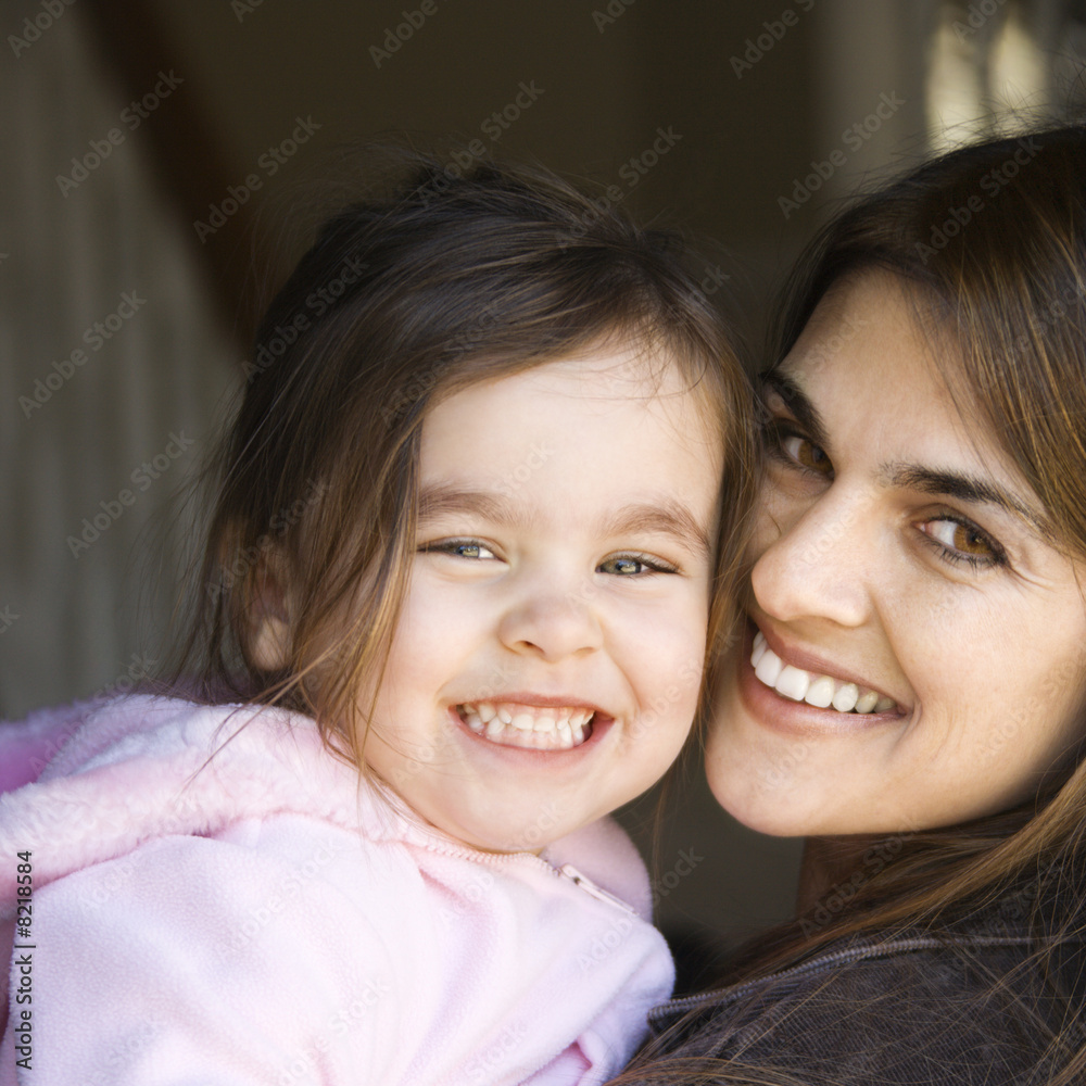 Mother and daughter. Mother and daughter.