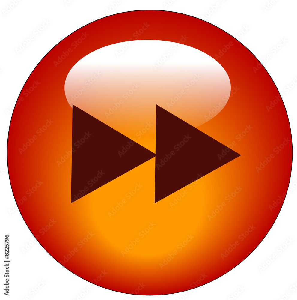 red fast forward web icon or button red fast forward web icon or button