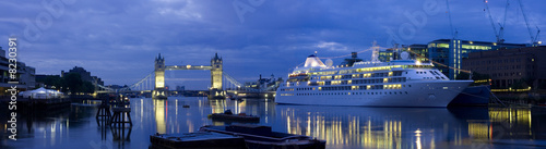 Tower Bridge and Cruise Liner