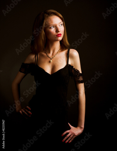 Young glamour woman