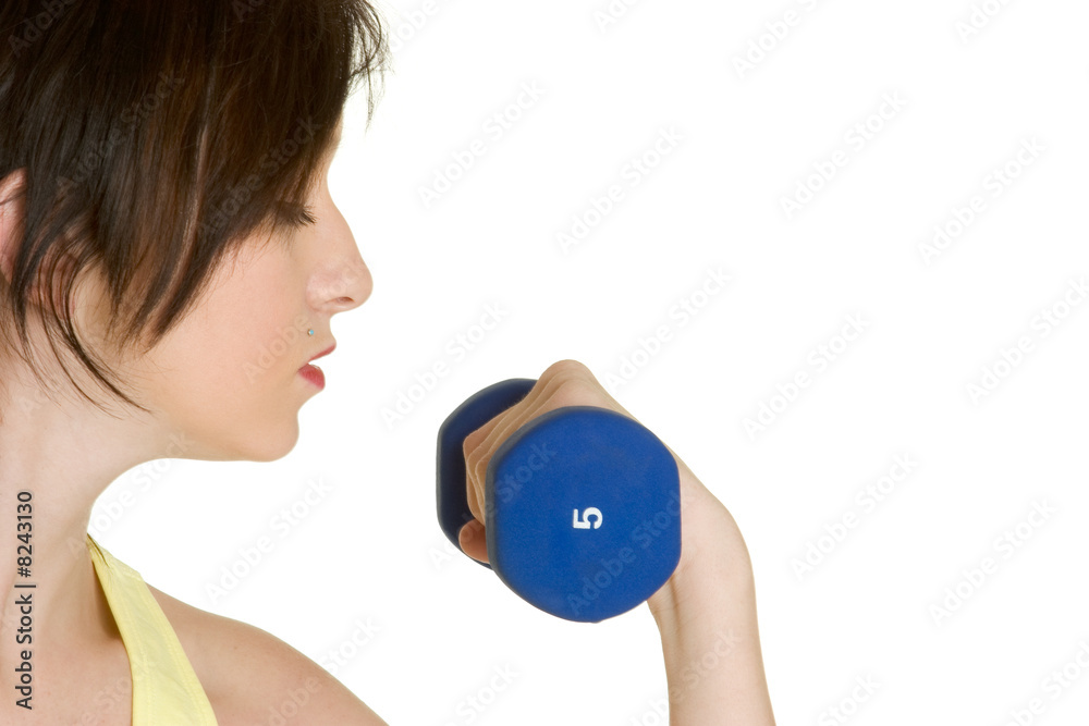 Woman Lifting Weights