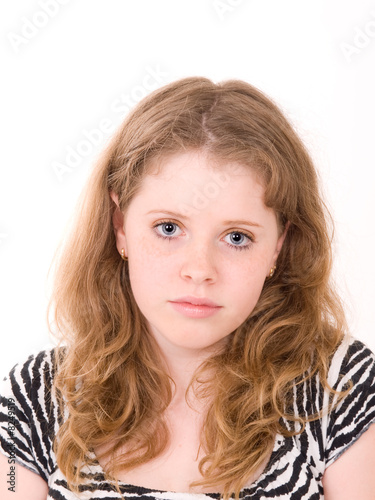 portrait of young beautiful teenager girl