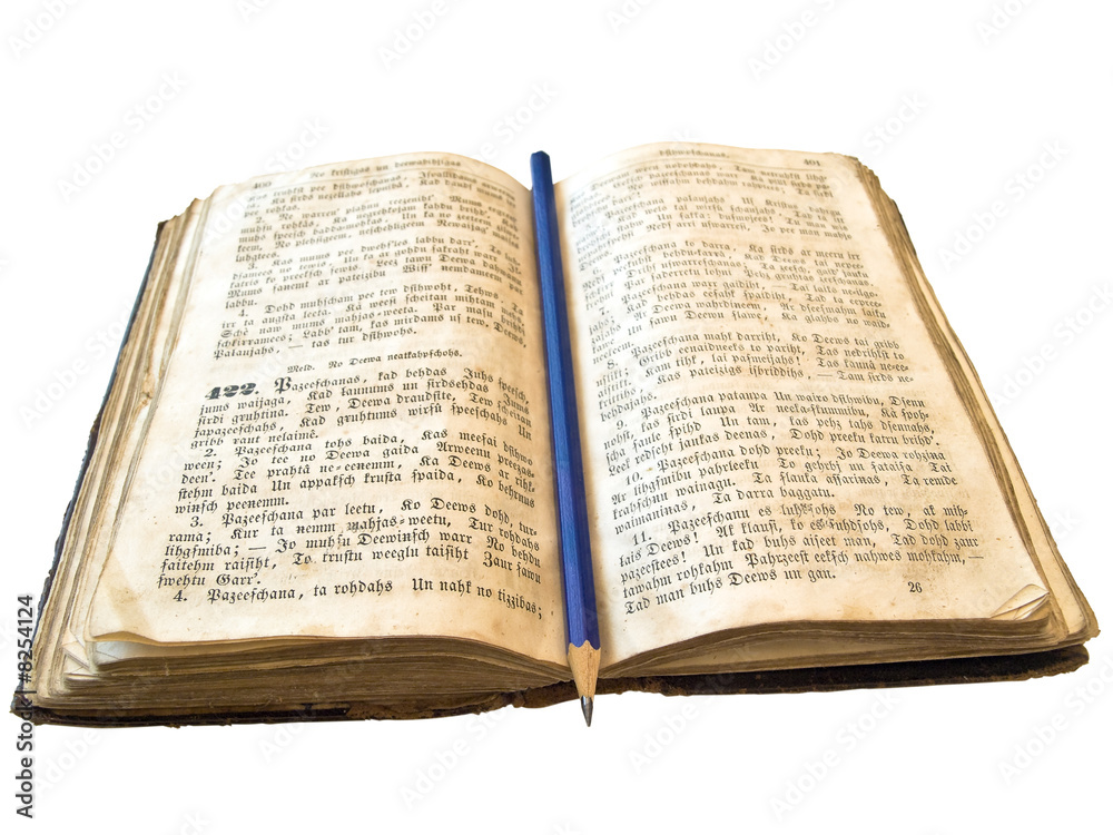 Obraz premium Isolated open book