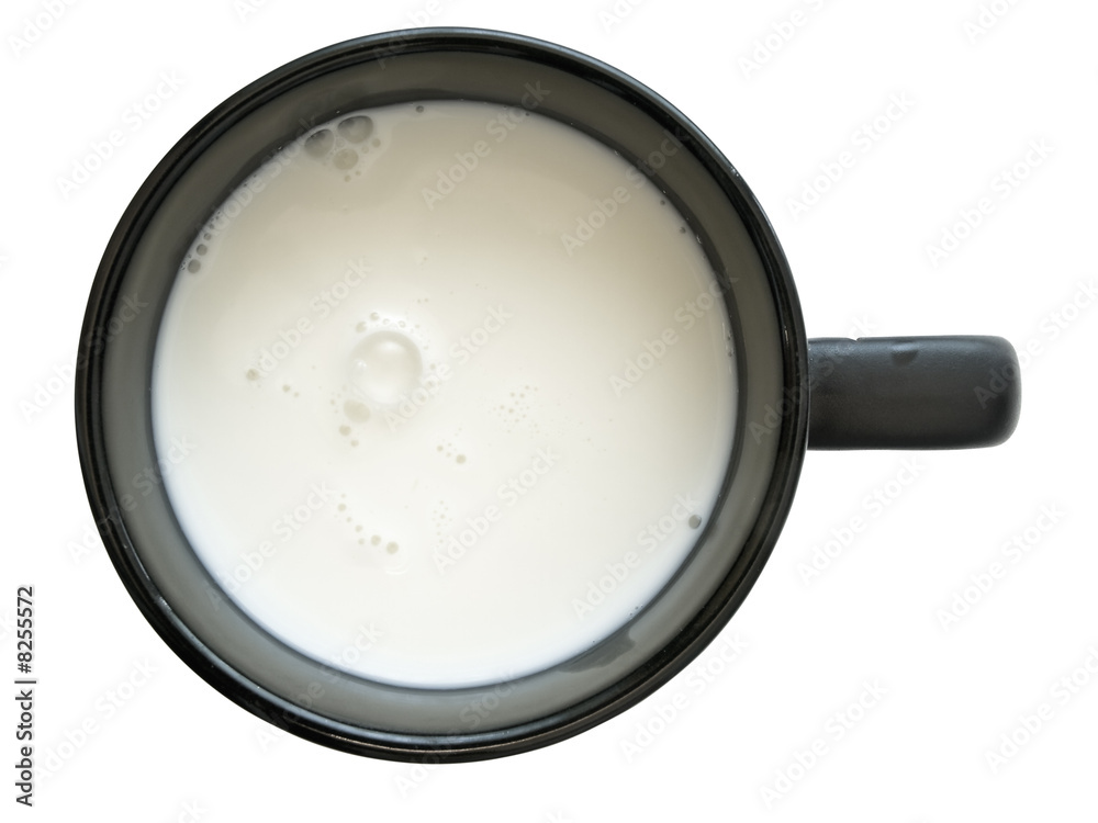 Isolated milk cup Isolated milk cup