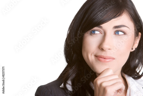 Canvas Print Thinking Woman