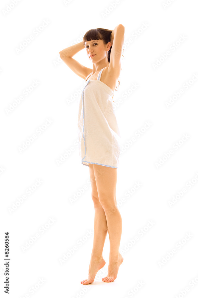 clear woman in bathrobe clear woman in bathrobe