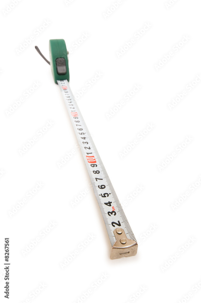 Measuring tape isolated on the white background Measuring tape isolated on the white background