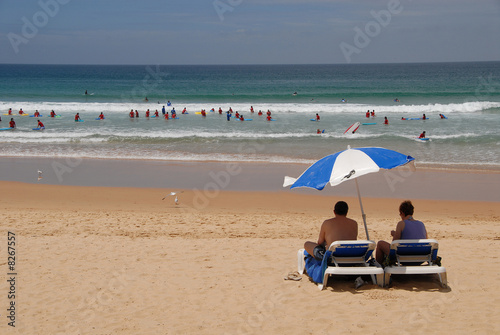 Urlaub Meer Strand Surfer Liegestuhl Sonnenschirm Relaxen © fotopro