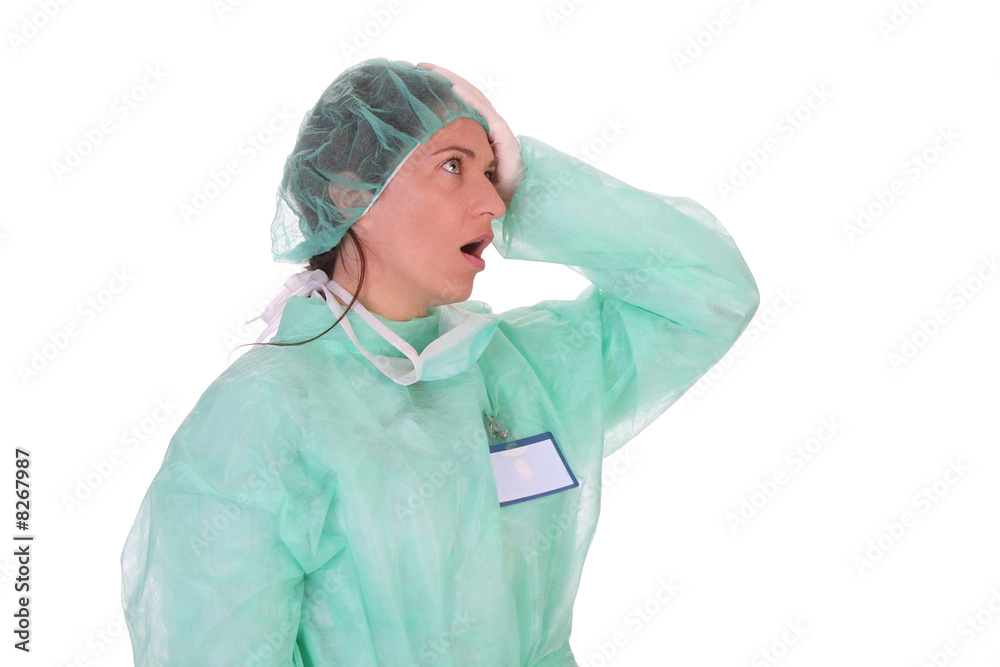 shouting shocked healthcare worker shouting shocked healthcare worker