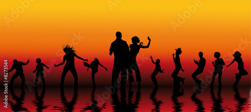 soirée de danse et de fête entre amis