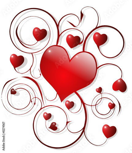 coeurs rouges