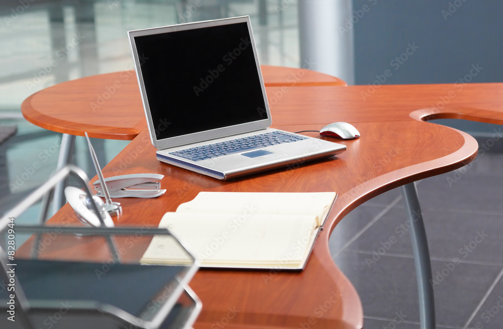Notebook for planning at the modern office table. Notebook for planning at the modern office table.