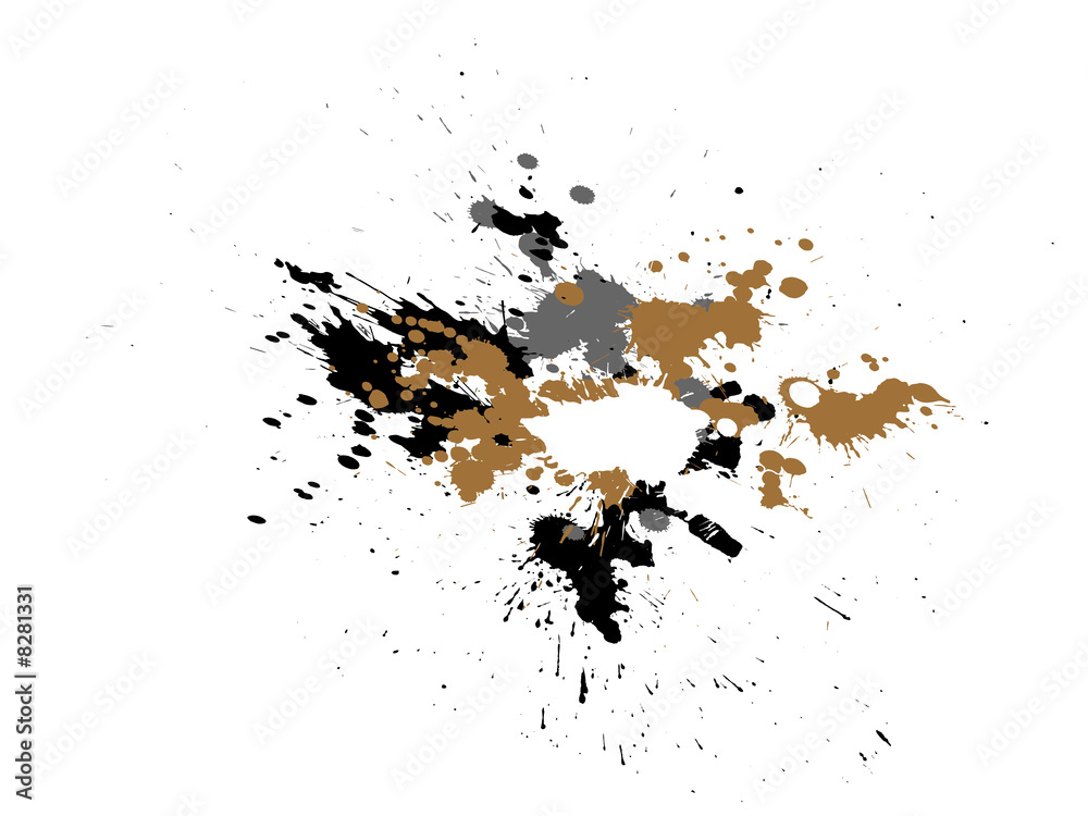 Fototapeta abstract zen ink painting graphic