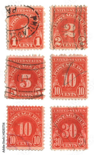 old postage stamps from USA