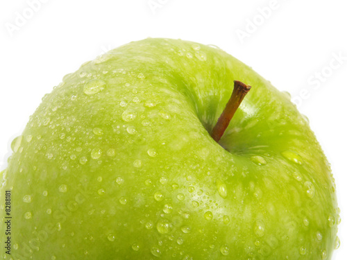Green apple closeup