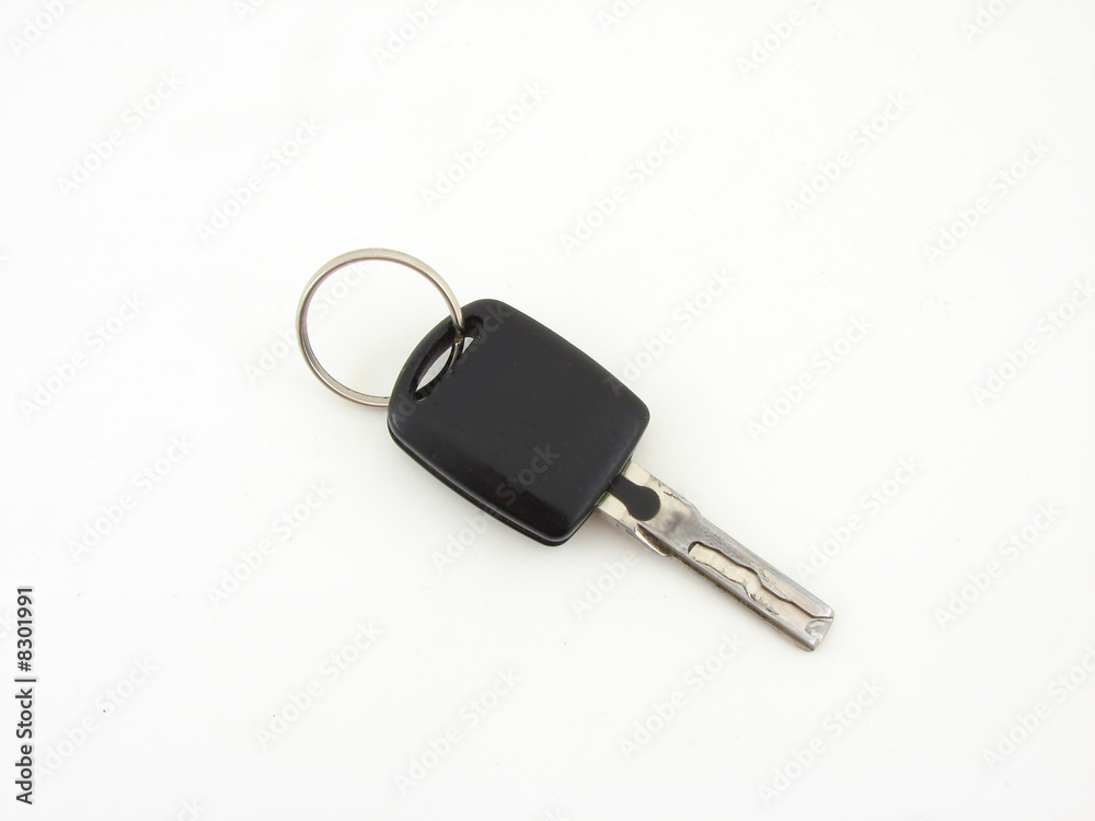 Key isolated over white background concept of estate Key isolated over white background concept of estate