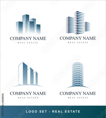 Logo vector set Real Estate concept