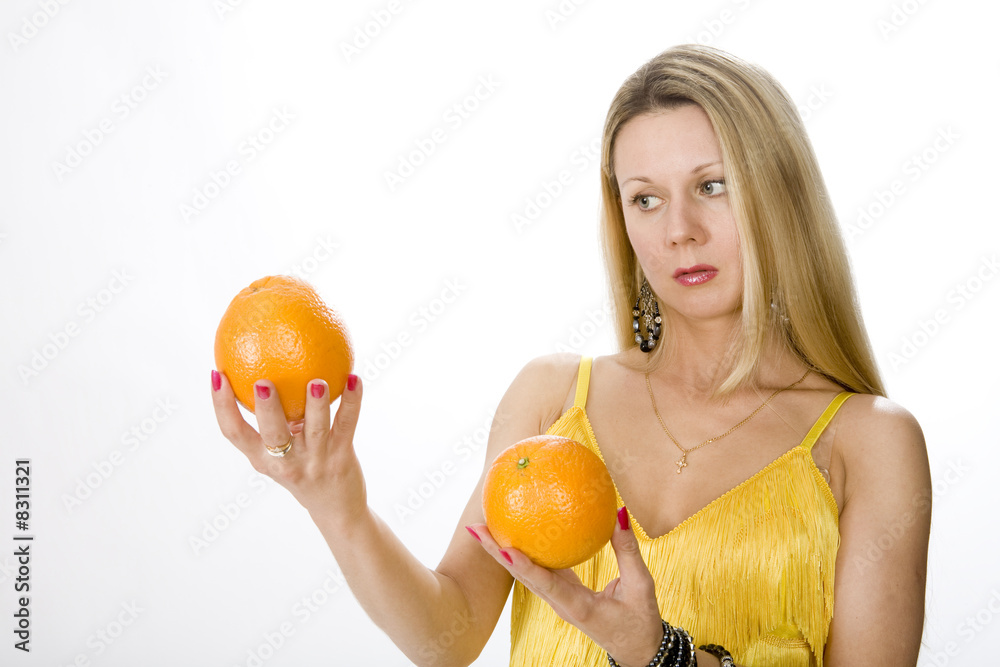 woman with oranges woman with oranges