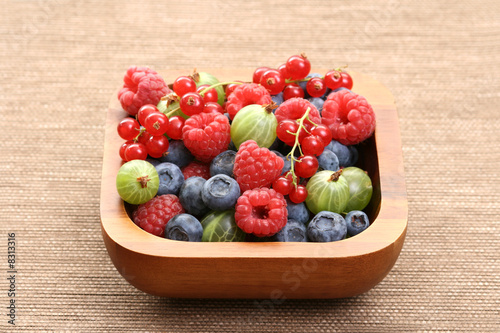 bowl of berry fruits