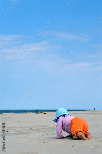 baby and beach