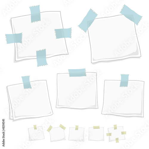 Stylized graphic note posts