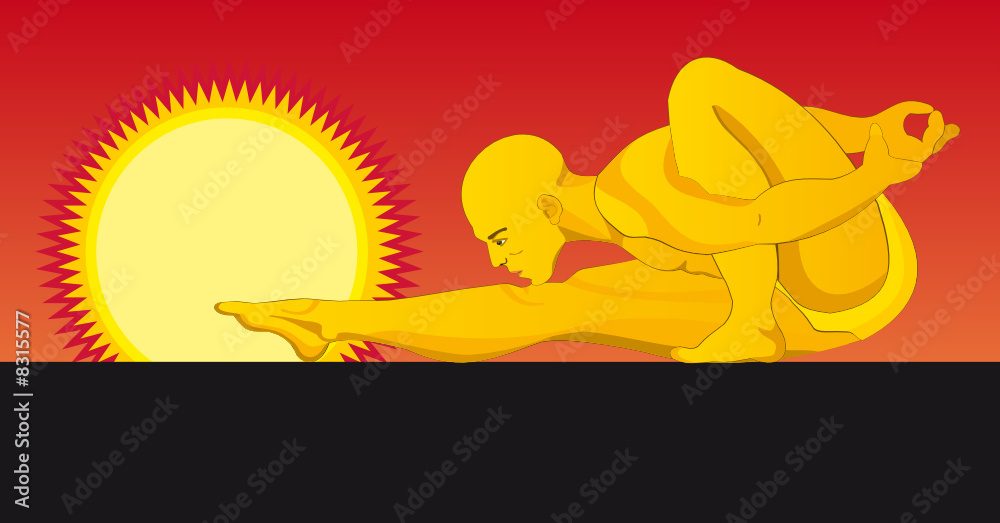 Obraz premium sun yoga