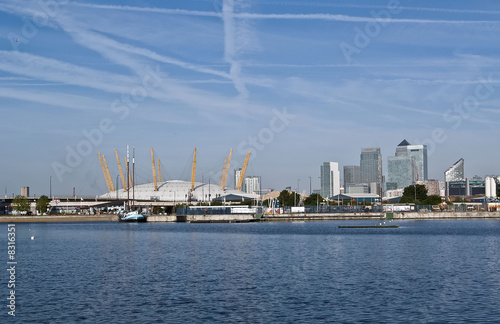 Canary Wharf, view from Royal Victoria dock, Docklands © Yory Frenklakh