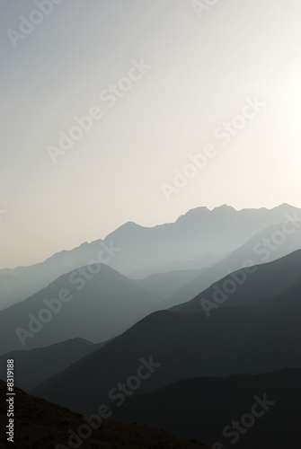 Fototapeta Naklejka Na Ścianę i Meble -  Layered Mountain Fog