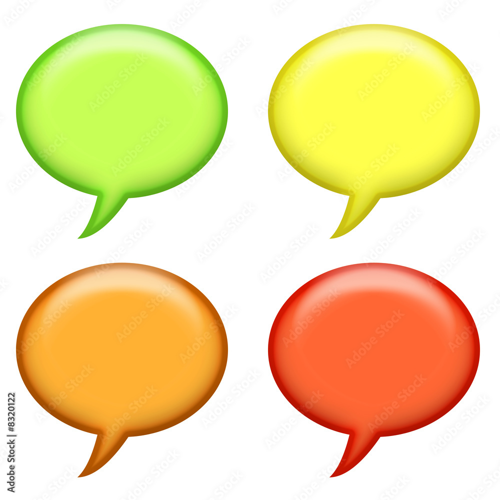 Speech Announcement Bubbles Speech Announcement Bubbles