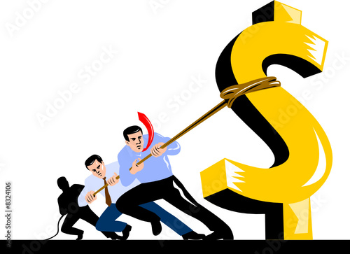 Men bring down dollar