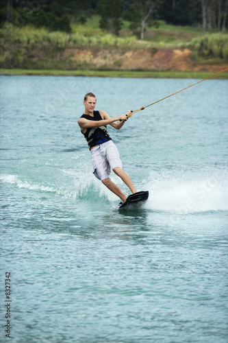 Teen wakeboarder.