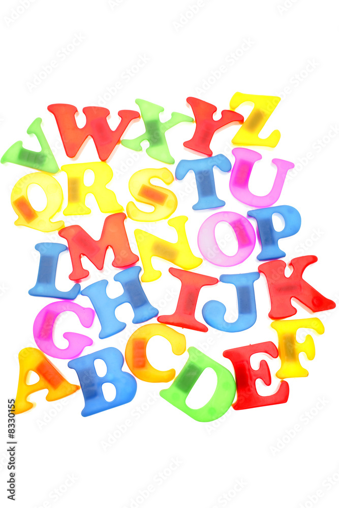 Fototapeta premium Alphabet letters on white