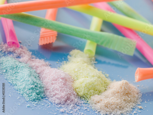 Foto Different Coloured Sherbet