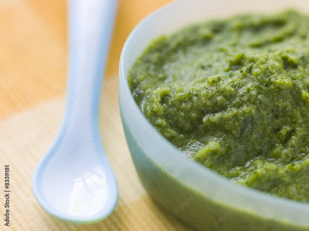 Broccoli and Spinach Baby Food Puree Broccoli and Spinach Baby Food Puree