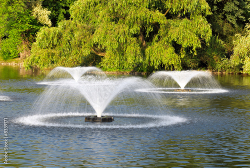 Fountains in the park