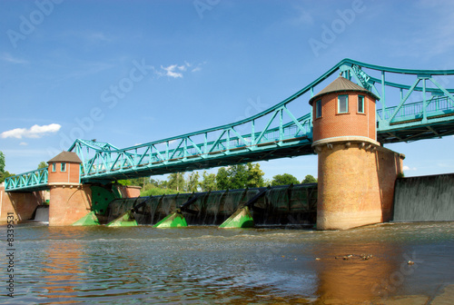 Weir on Odra river