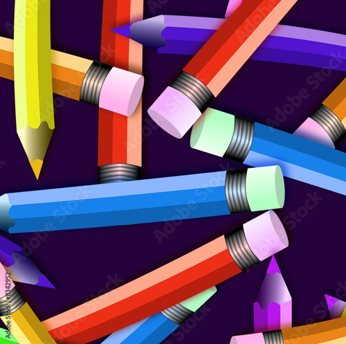 Colored Pencils close up 2