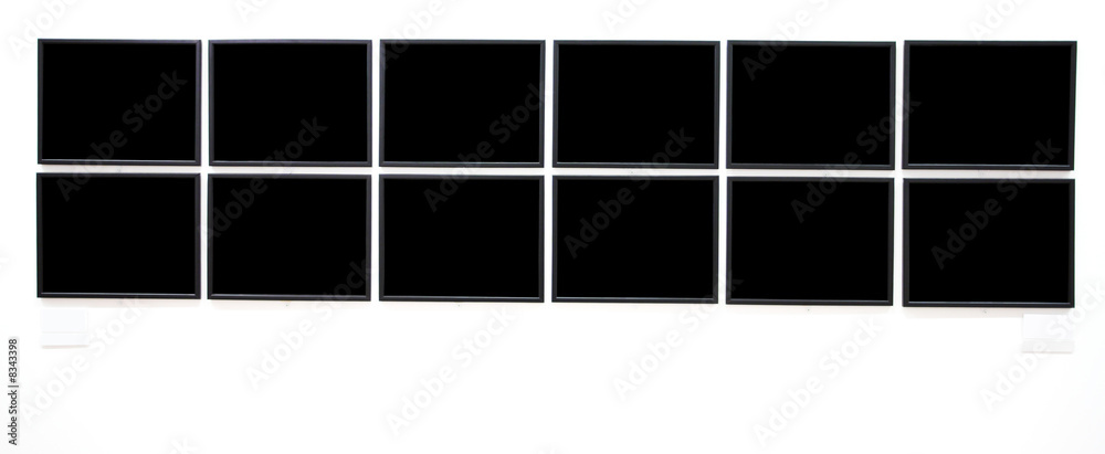 Empty black large banners Empty black large banners