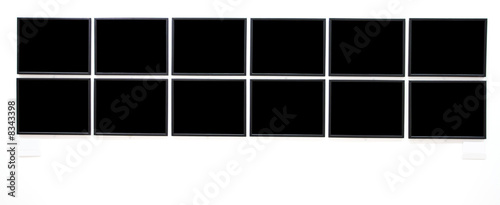 Empty black large banners