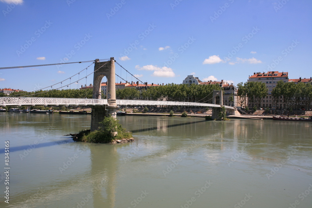 Fototapeta premium lyon, quais du rhône