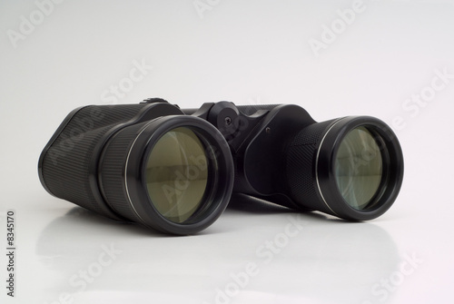 Binoculars on white