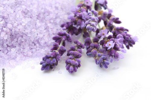 Fototapeta Naklejka Na Ścianę i Meble -  lavender bath salt
