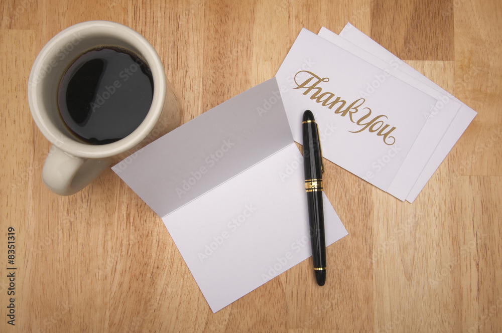 Thank You Note & Coffee Thank You Note & Coffee