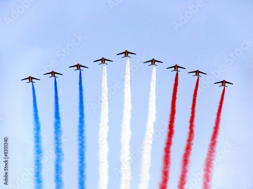 The Air show on July 13, the anniversary of Bastille Day
