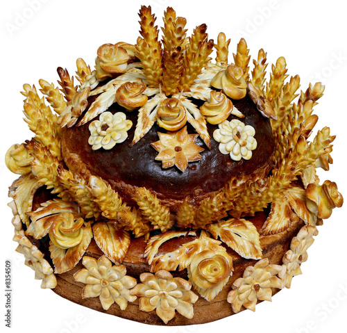 Isolated Ukrainian festive bakery Holiday Bread