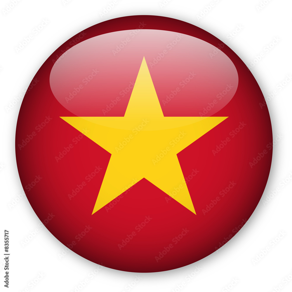 Vietnamese flag button Vietnamese flag button