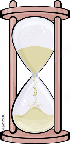 Hourglass isolated on white