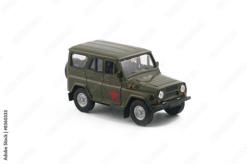 soviet 4x4 vehicle isolated