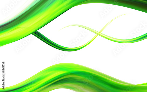 Abstract green branches