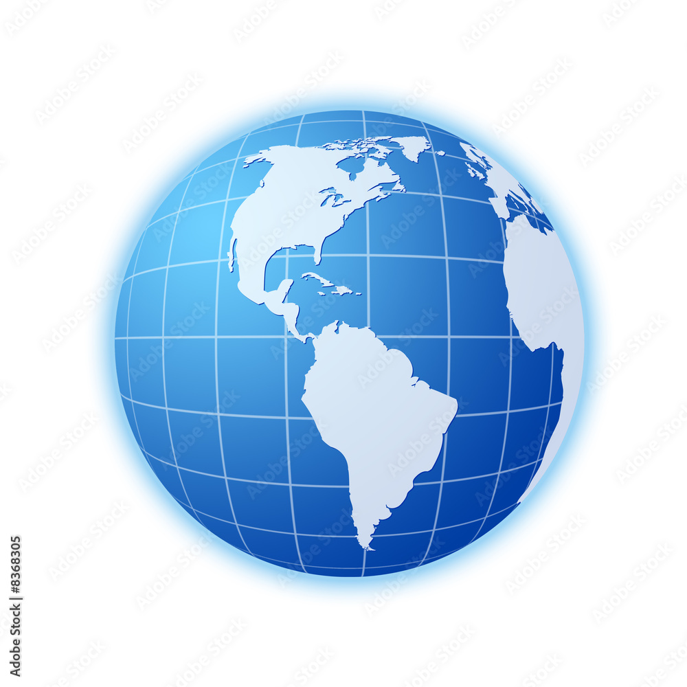 blue world globe 3